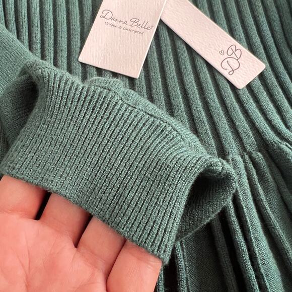 Danna Belle Ribbed Sweater Dress Girls 12Y NWT - Picture 9 of 11